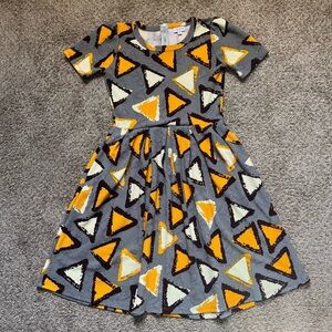 LuLaRoe Multicolored Triangle Print Amelia Dress
